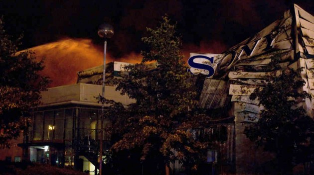 Sony Warehouse Fire